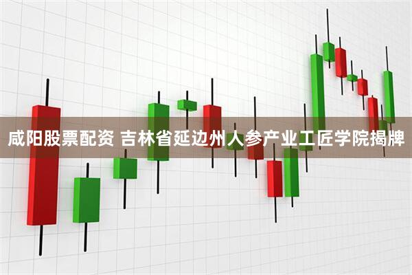 咸阳股票配资 吉林省延边州人参产业工匠学院揭牌